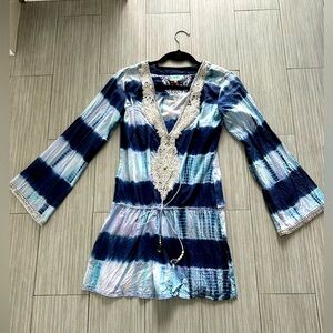 TAJ by Sabrina Crippa tie dye coverup tunic